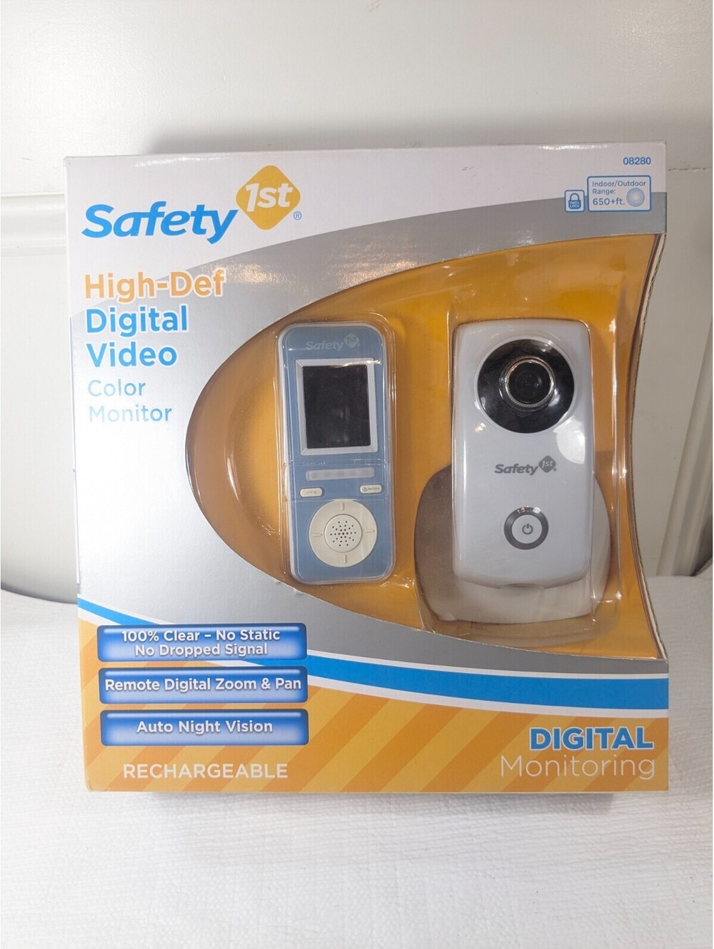New Safety 1st High-Def Digital Video Baby Monitor 08280 Color Night Vision Zoom